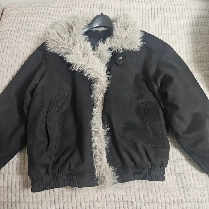 [BUNJANG] WOOHWA Suede Mustang Padded Jumper / 우화 패딩 스웨이드 무스탕 점퍼 padding suede mustang