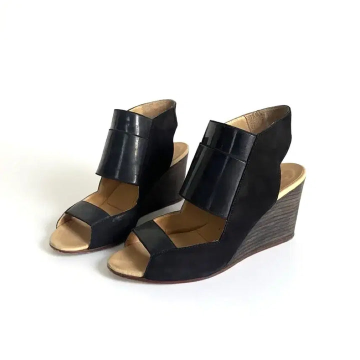 [BUNJANG] Maison Margiela MM6 Cut-Out Wedge Heels / 메종마르지엘라 MM6 컷아웃 웨지힐