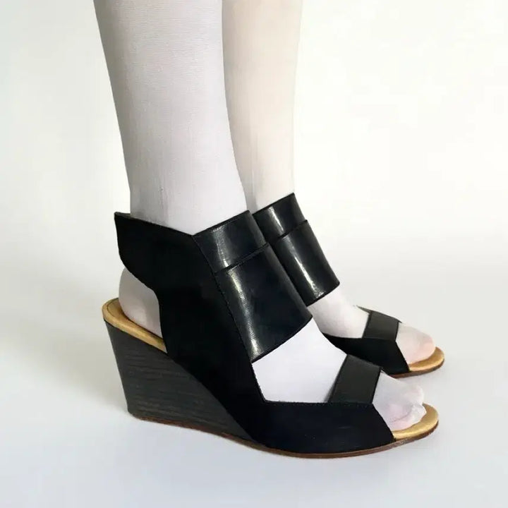 [BUNJANG] Maison Margiela MM6 Cut-Out Wedge Heels / 메종마르지엘라 MM6 컷아웃 웨지힐