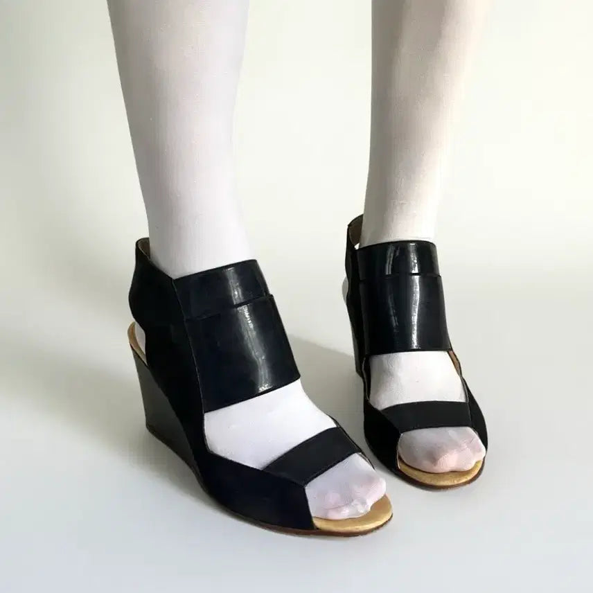 [BUNJANG] Maison Margiela MM6 Cut-Out Wedge Heels / 메종마르지엘라 MM6 컷아웃 웨지힐