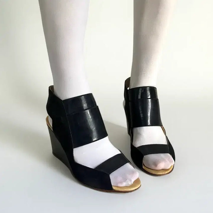 [BUNJANG] Maison Margiela MM6 Cut-Out Wedge Heels / 메종마르지엘라 MM6 컷아웃 웨지힐