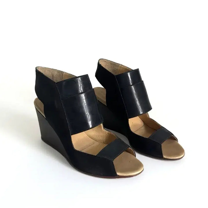 [BUNJANG] Maison Margiela MM6 Cut-Out Wedge Heels / 메종마르지엘라 MM6 컷아웃 웨지힐