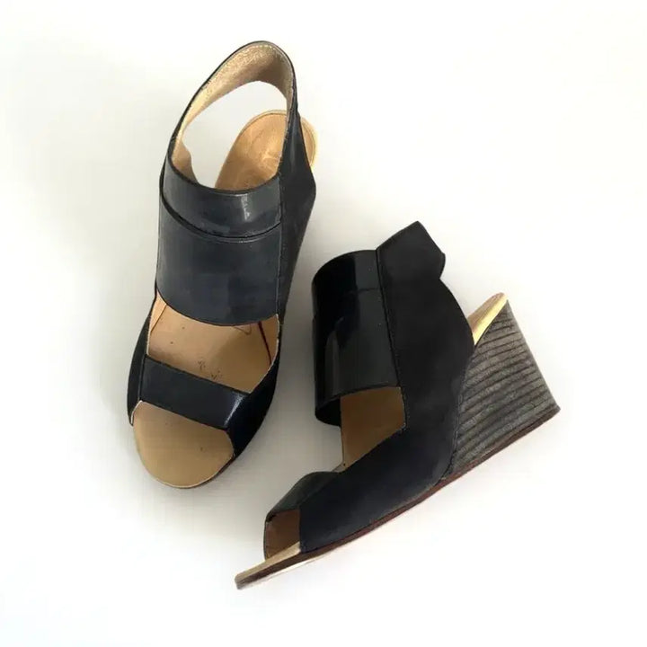 [BUNJANG] Maison Margiela MM6 Cut-Out Wedge Heels / 메종마르지엘라 MM6 컷아웃 웨지힐