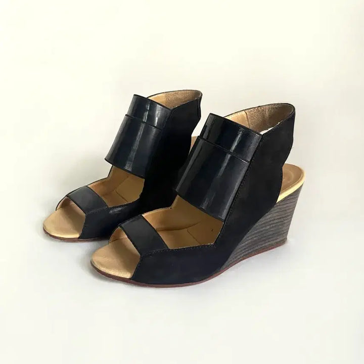 [BUNJANG] Maison Margiela MM6 Cut-Out Wedge Heels / 메종마르지엘라 MM6 컷아웃 웨지힐