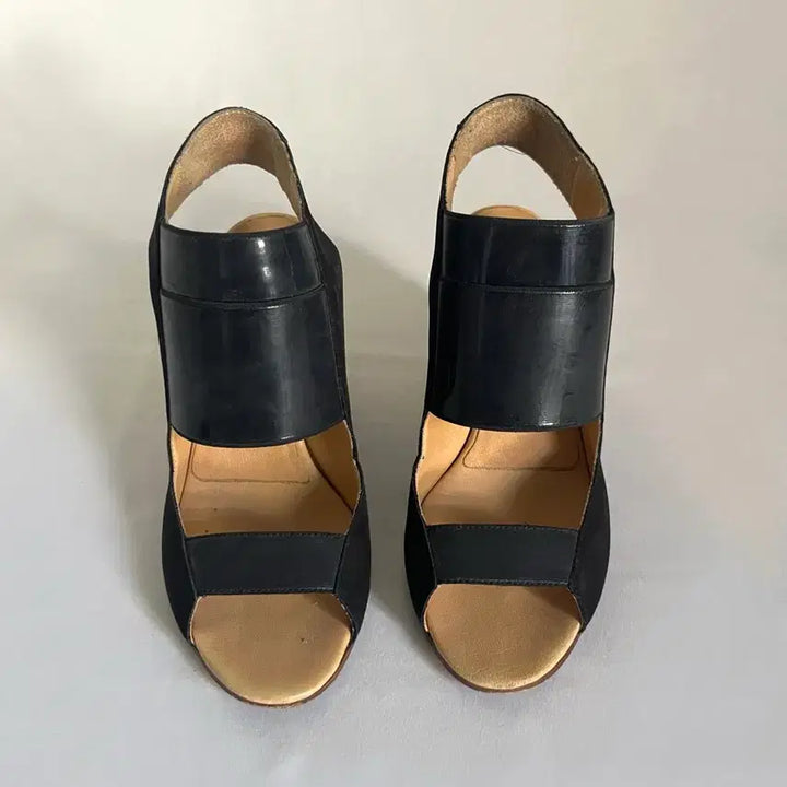 [BUNJANG] Maison Margiela MM6 Cut-Out Wedge Heels / 메종마르지엘라 MM6 컷아웃 웨지힐
