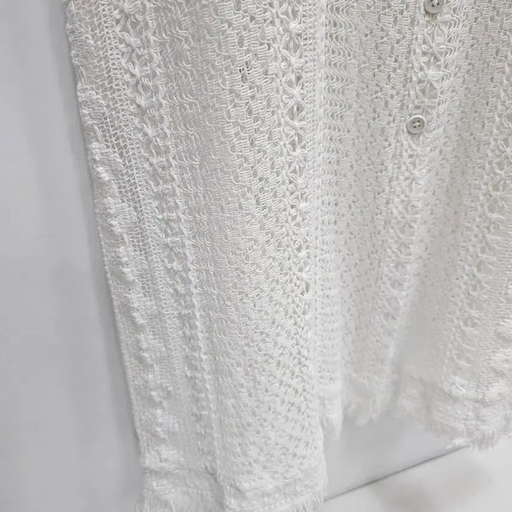 [BUNJANG] Thursday Island Scallop Short Sleeve Long Cardigan / 써스데이아일랜드 스카시 반팔 롱 가디건 (23년)