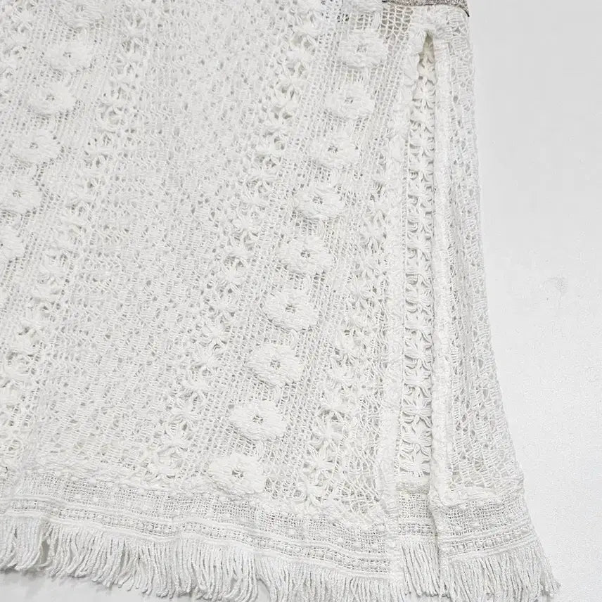 [BUNJANG] Thursday Island Scallop Short Sleeve Long Cardigan / 써스데이아일랜드 스카시 반팔 롱 가디건 (23년)