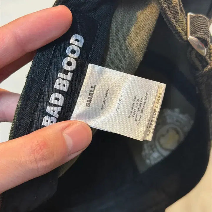 [BUNJANG] Badblood Camo Oval Logo Ball Cap / 배드블러드 카모 오발로고 볼캡