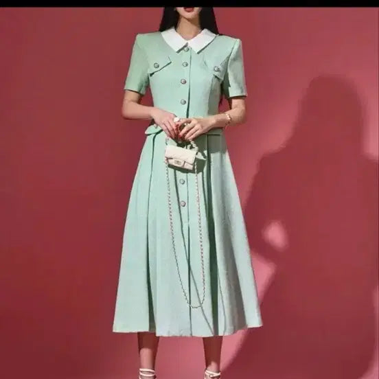 [BUNJANG] DINT Tweed Long Dress / 딘트 트위드원피스 L