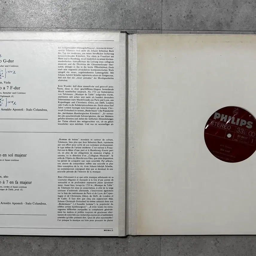[BUNJANG] I Musici Telemann LP / [중고LP] I MUSICI 이무치치 연주 / 탈레스만 Telemann