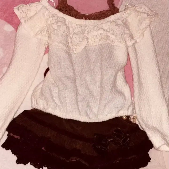 [SOLD OUT] 일괄)) 일브 빈티지 달천깔 히메카지 라떼갸루 오프숄더 잉그니 빈티지