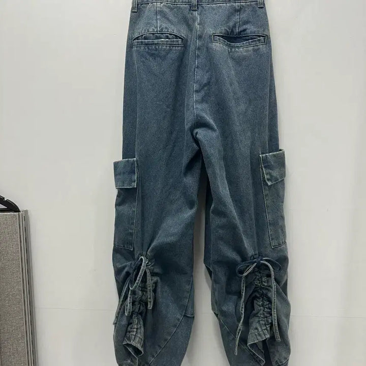 [BUNJANG] Urban Dress Washed Denim Cargo Jogger Pants M / [만원 아라비아빈티지]어반드레스 워싱 데님 카고 조거 팬츠 M