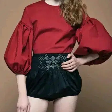 [BUNJANG] ROSIE ASSOULIN Volume Sleeve Blouse / Rosie assoulin로지 아설린 볼륨 슬리브 블라우스