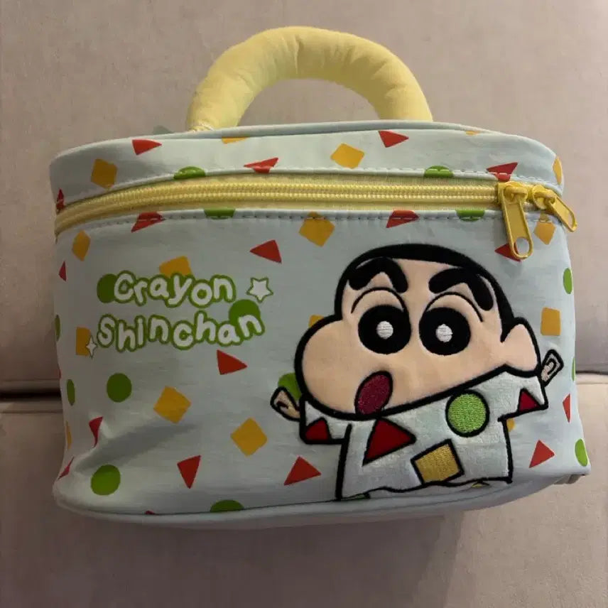 [BUNJANG] Crayon Shin-chan Handle Pouch Bag / 짱구 손잡이 파우치 가방