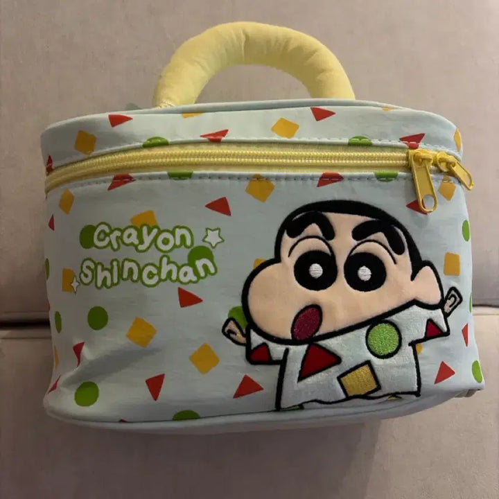 [BUNJANG] Crayon Shin-chan Handle Pouch Bag / 짱구 손잡이 파우치 가방