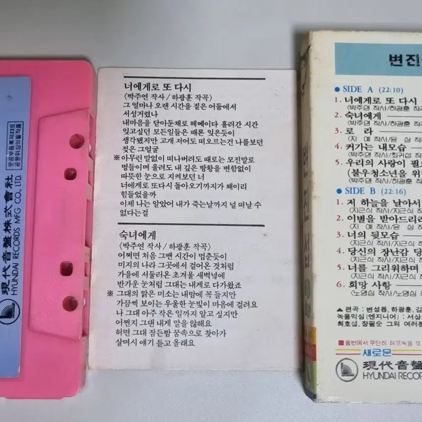 [BUNJANG] Byun Jin Sub 2nd Album Cassette Tape / 변진섭 2집 (개봉 카세트테이프)