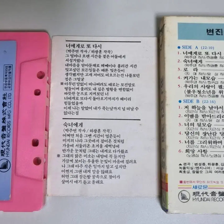 [BUNJANG] Byun Jin Sub 2nd Album Cassette Tape / 변진섭 2집 (개봉 카세트테이프)