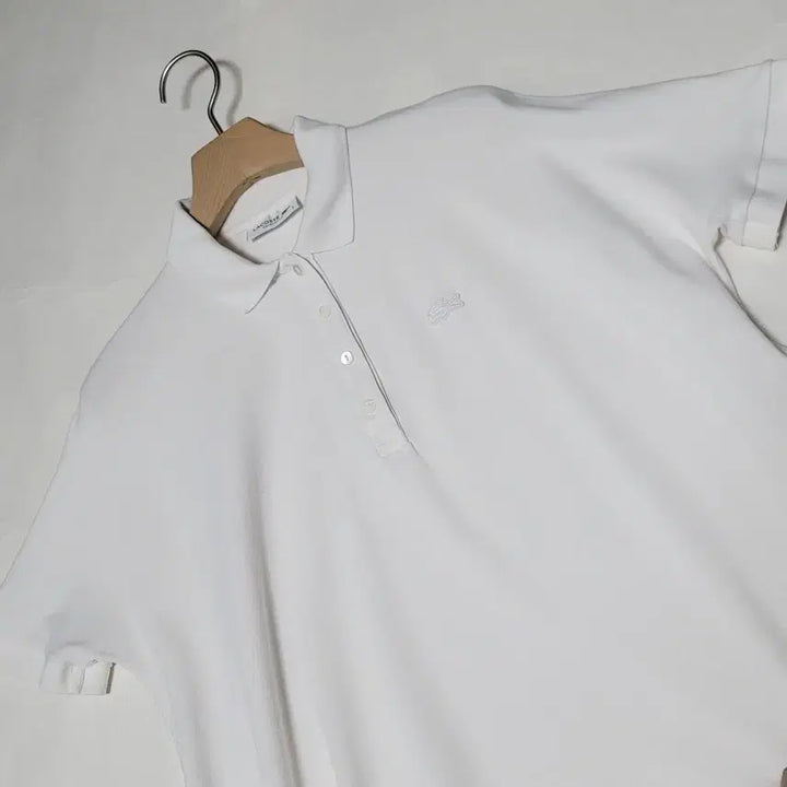 [SOLD OUT] 여성S 라코스테 가오리핏 반팔카라티 화이트 소프트