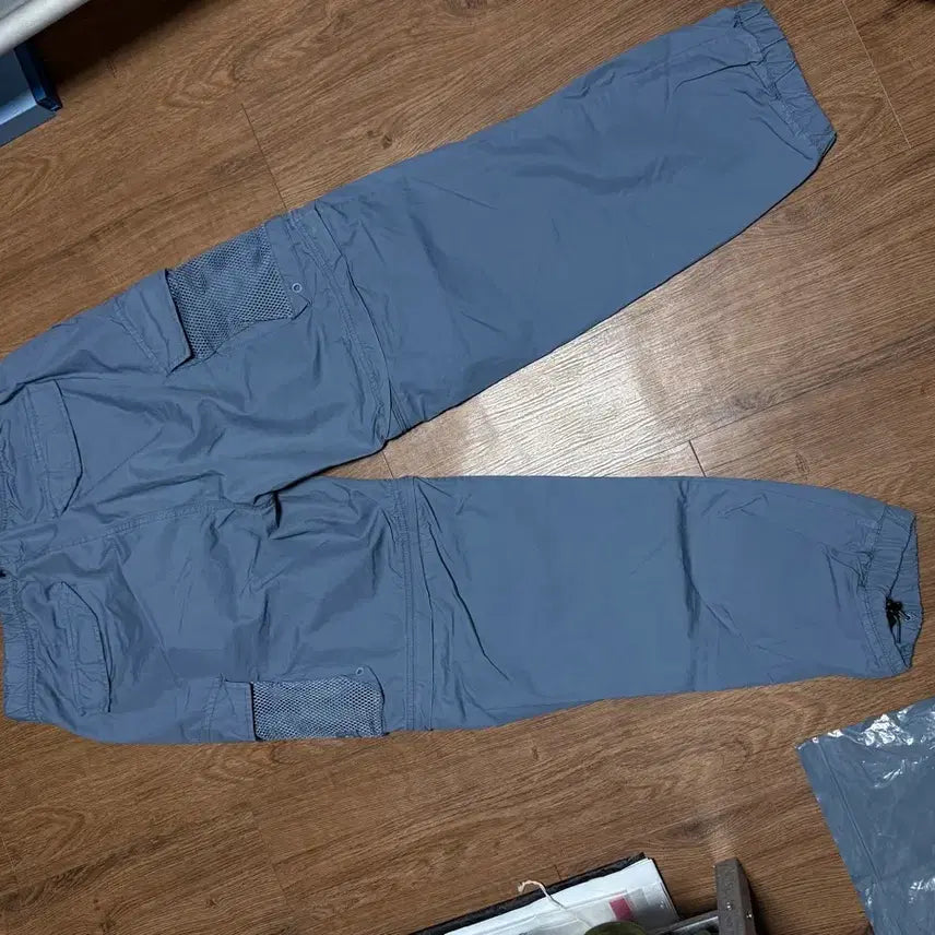 [BUNJANG] Supreme Mesh Pocket Belted Cargo Pants - Slate / 슈프림 메쉬 포켓 벨티드 카고 팬츠 슬레이트 - 21SS