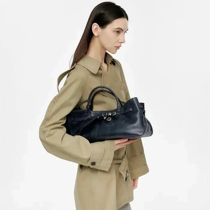 [BUNJANG] Margesherwood Grandma Used Navy Pull Up Bag / 마지셔우드 그랜마유즈드 네이비 pull up