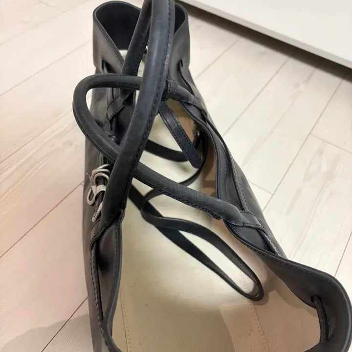 [BUNJANG] Margesherwood Grandma Used Navy Pull Up Bag / 마지셔우드 그랜마유즈드 네이비 pull up