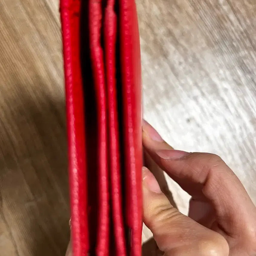 [BUNJANG] Daks Red Check Long Wallet / 닥스 레드 체크 장지갑