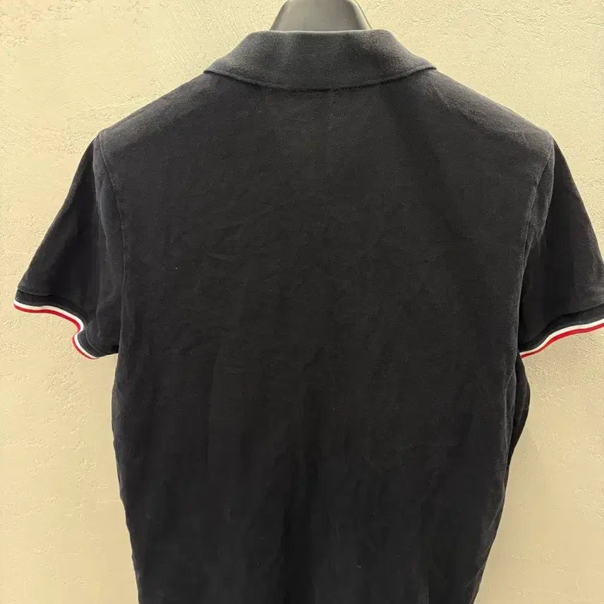 [BUNJANG] Moncler Logo Polo Shirt Black L / 몽클레어 정품 로고 폴로 셔츠 블랙 L