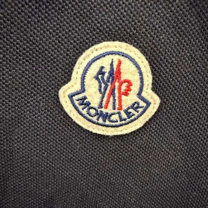 [BUNJANG] Moncler Logo Polo Shirt Black L / 몽클레어 정품 로고 폴로 셔츠 블랙 L