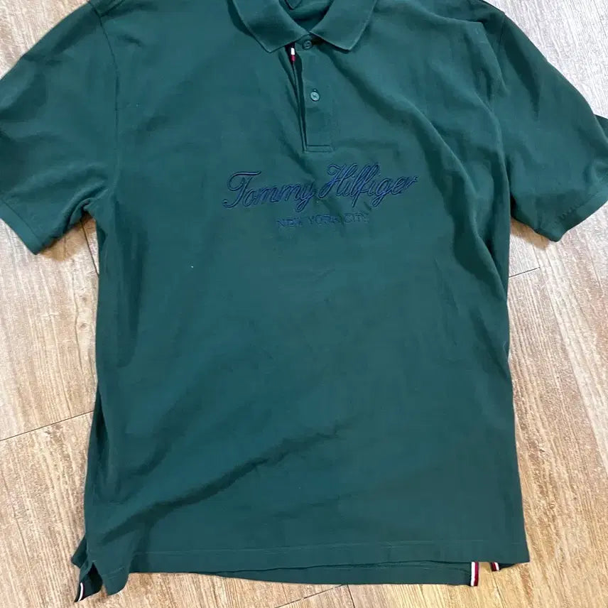 [SOLD OUT] 타미힐피거 그린 반팔 카라티(2XL)