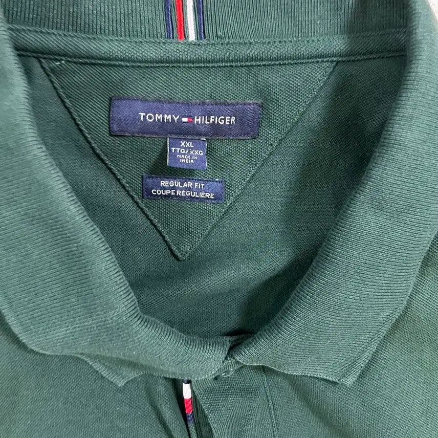 [SOLD OUT] 타미힐피거 그린 반팔 카라티(2XL)