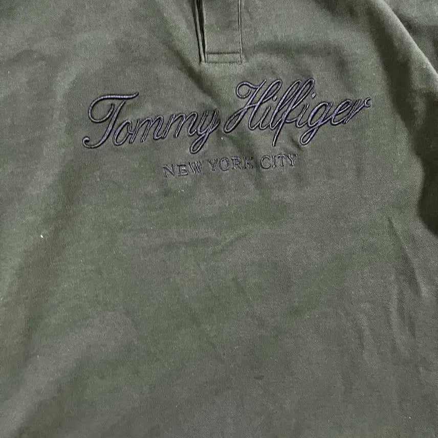 [SOLD OUT] 타미힐피거 그린 반팔 카라티(2XL)