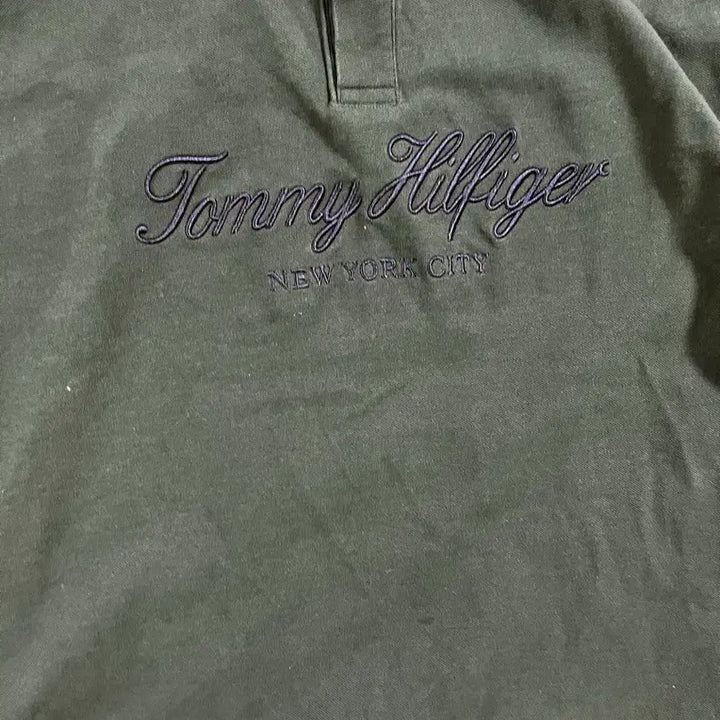 [SOLD OUT] 타미힐피거 그린 반팔 카라티(2XL)