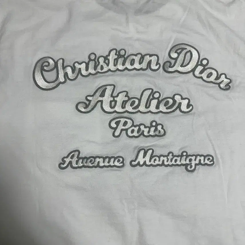 [BUNJANG] Dior Atelier White Pocket Short Sleeve T-shirt / 디올 아뜰리에 화이트 포켓 반팔