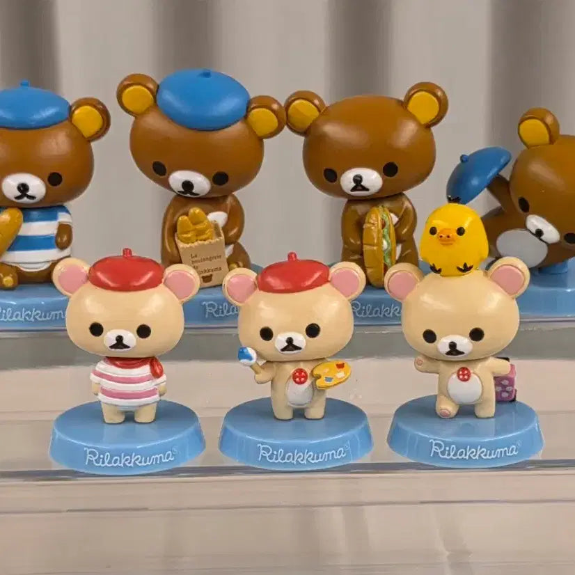 [BUNJANG] Rilakkuma Bonjour Paris Figure Set / 고전 리락쿠마 봉쥬르 파리 피규어 세트