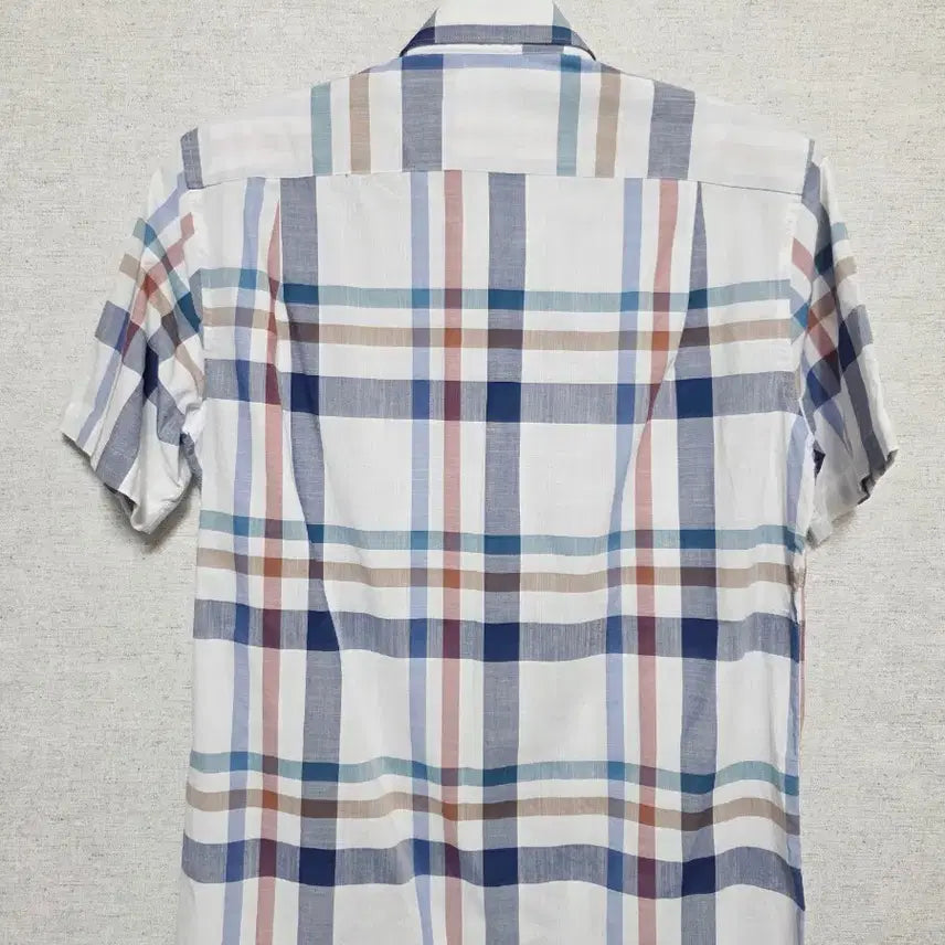 [BUNJANG] Daks Checkered Short-Sleeve Shirt / 닥스 체크 반팔 셔츠