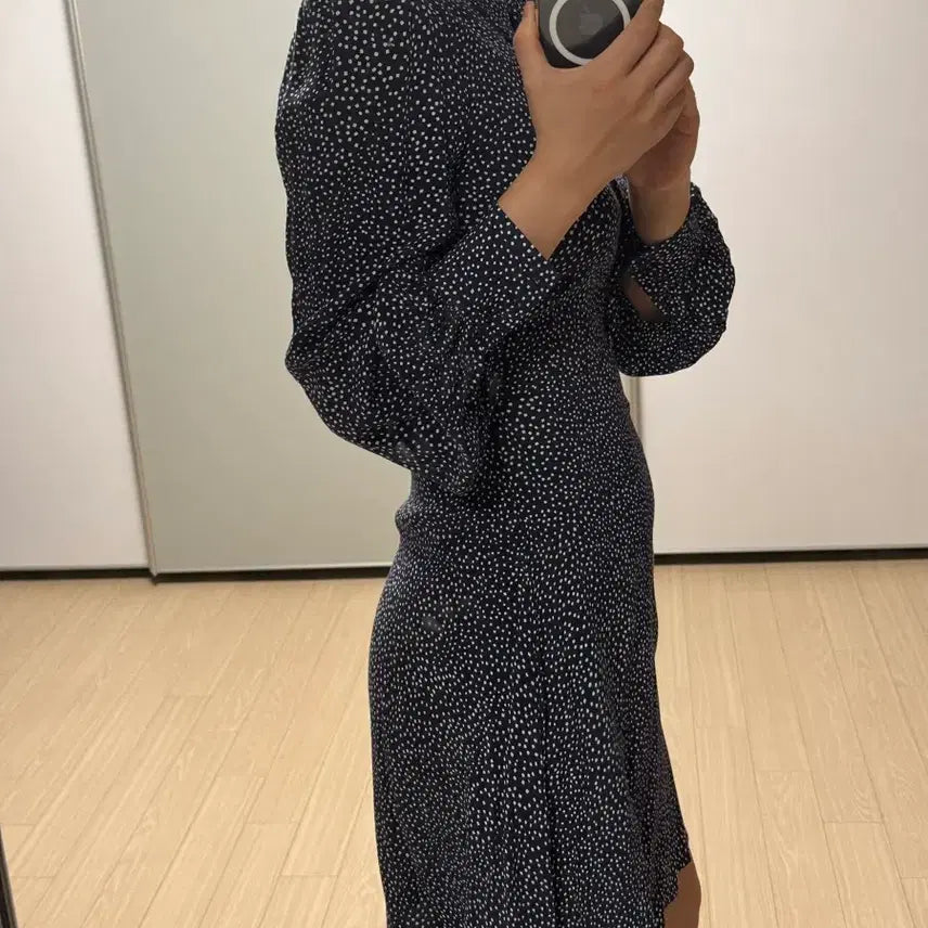 [BUNJANG] And Other Stories Square Dot Pattern Mini Dress / 앤아더스토리즈 사각 도트 패턴 원피스