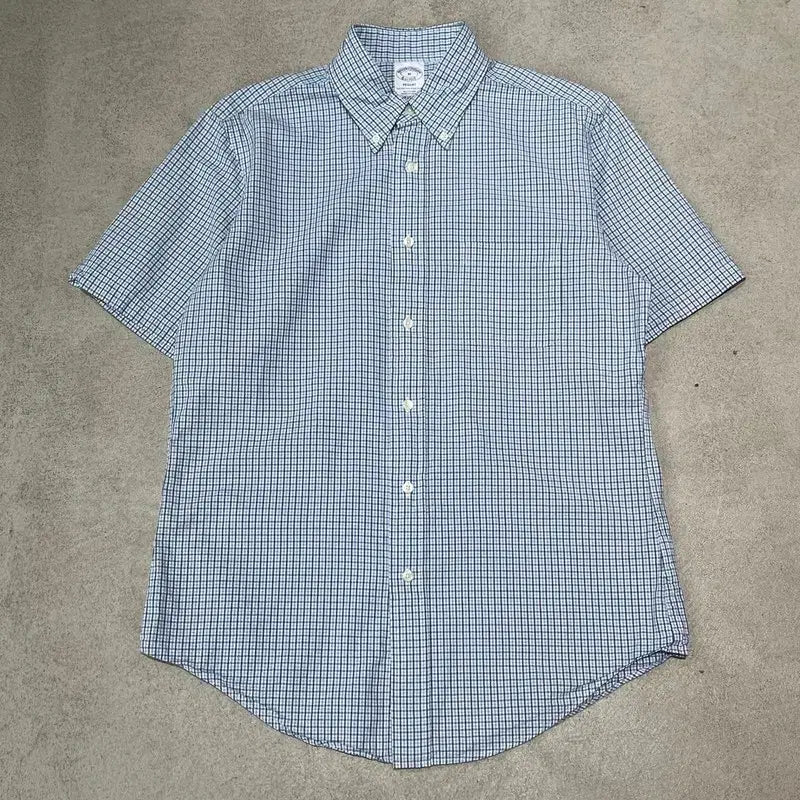 [BUNJANG] Brooks Brothers Checkered Half Shirt / 브룩스브라더스 체크 하프셔츠 s10868