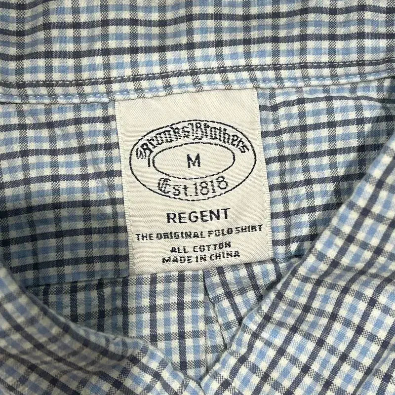[BUNJANG] Brooks Brothers Checkered Half Shirt / 브룩스브라더스 체크 하프셔츠 s10868