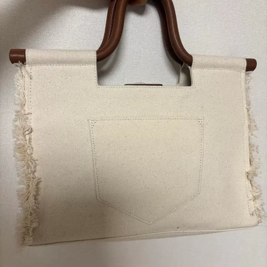 [BUNJANG] Lucky Chouette Canvas Tote Bag / 럭키슈에뜨 캔버스 토트백 새것