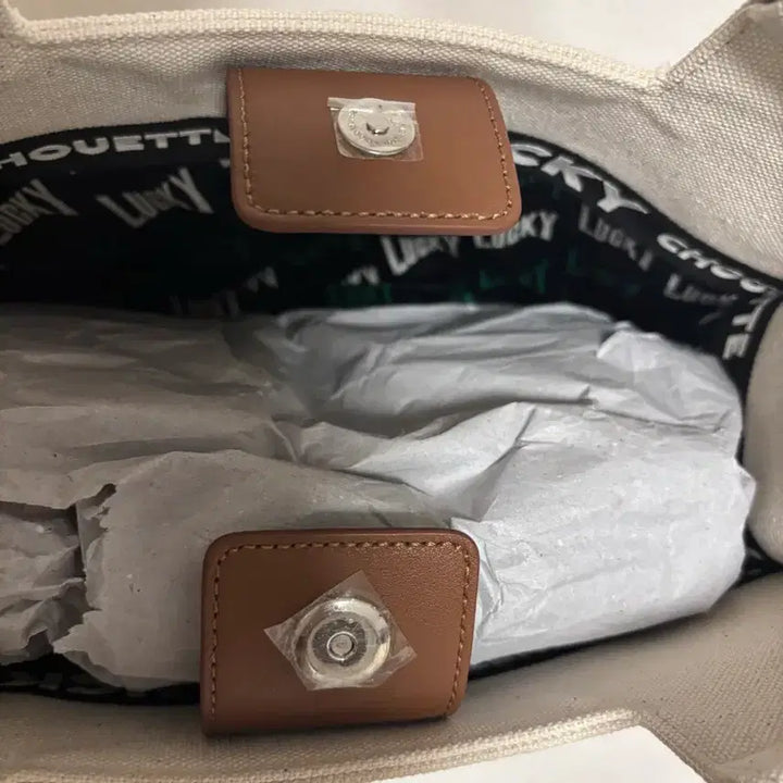 [BUNJANG] Lucky Chouette Canvas Tote Bag / 럭키슈에뜨 캔버스 토트백 새것