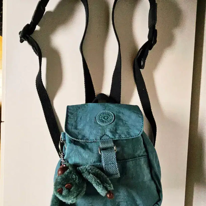 [BUNJANG] Kipling Backpack Turquoise 16x18cm / 키플링 백팩 (청록색 16*18cm) / 새상품