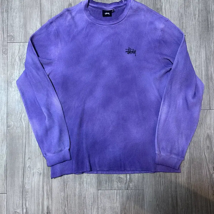 [BUNJANG] Stussy Basic Stock Thermal Long Sleeve T-shirt Lavender / 스투시 베이직 스탁 써멀 롱슬리브 티셔츠 라벤더
