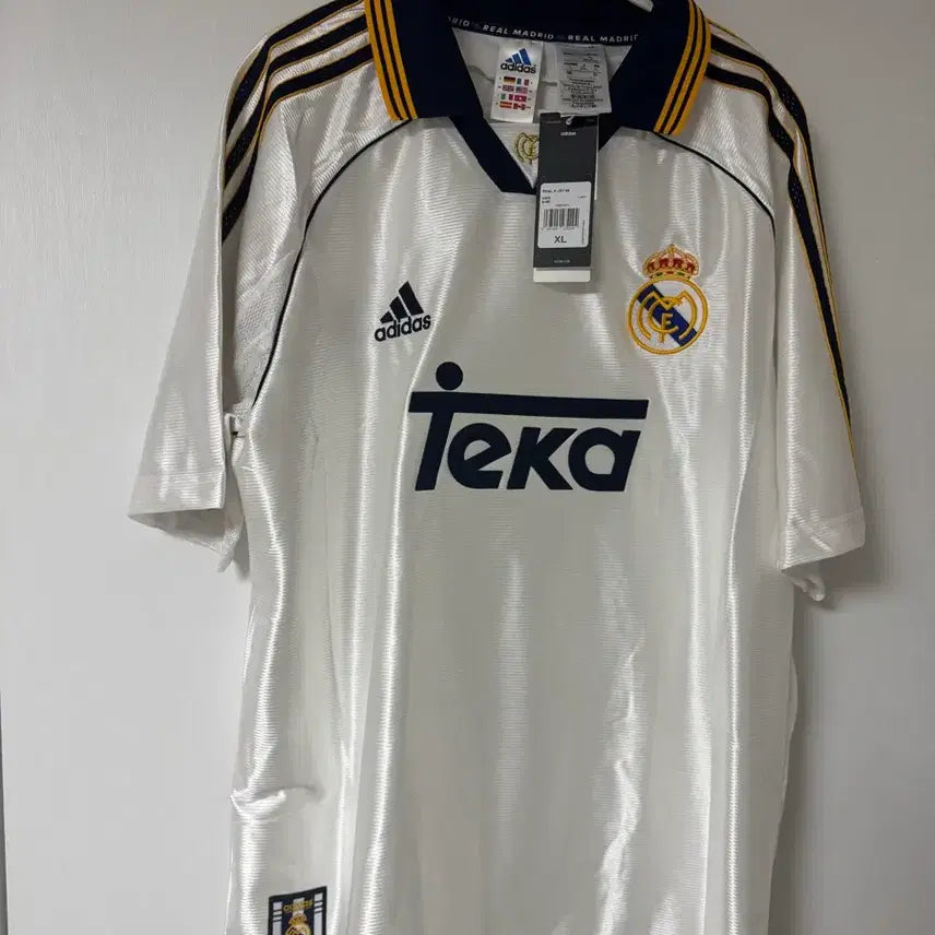 [BUNJANG] Adidas Real Madrid 99/00 Home Jersey White XL / 아디다스 레알 마드리드 99/00 홈 저지 화이트 XL