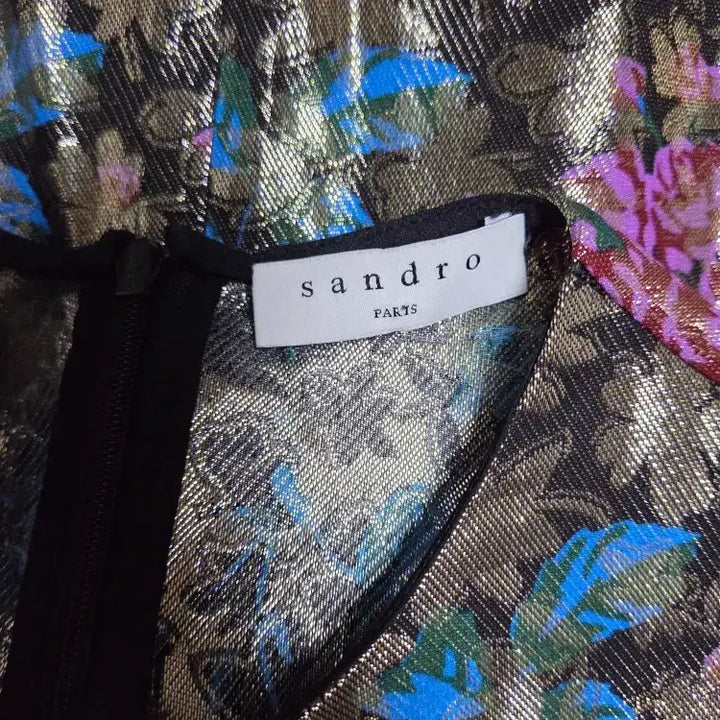 [BUNJANG] Sandro Glitter Floral Dress / 정가 295유로! 산드로 SANDRO 글리터 플로랄 원피스