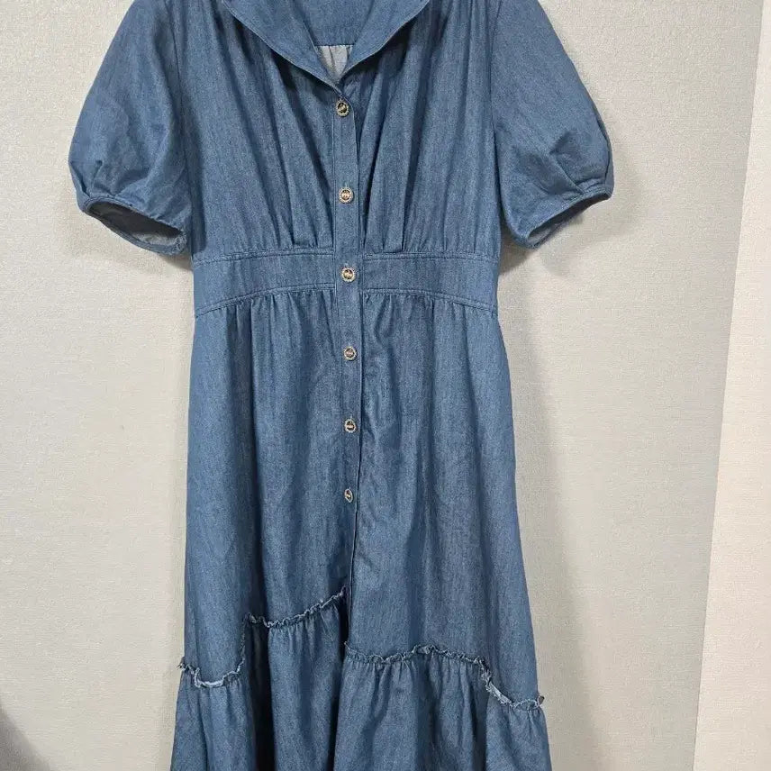 [SOLD OUT] 지컷 퍼프소매 세라 데님원피스 66