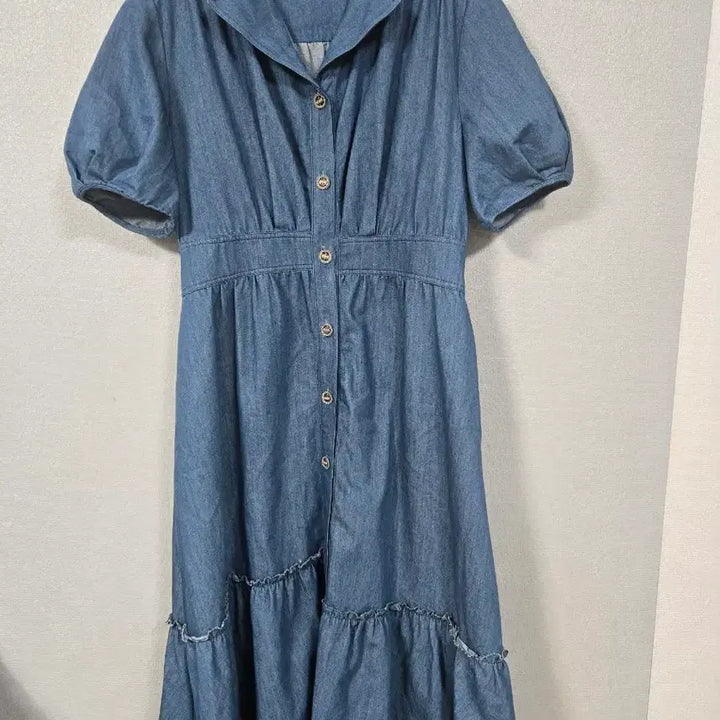 [SOLD OUT] 지컷 퍼프소매 세라 데님원피스 66
