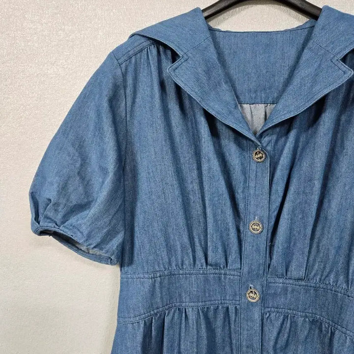 [SOLD OUT] 지컷 퍼프소매 세라 데님원피스 66