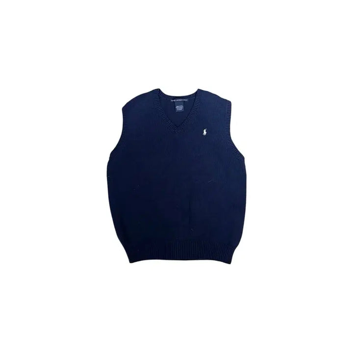 [BUNJANG] Polo Ralph Lauren Navy Knit Vest / 90s 폴로 랄프 로렌 네이비 니트 베스트 조끼 95