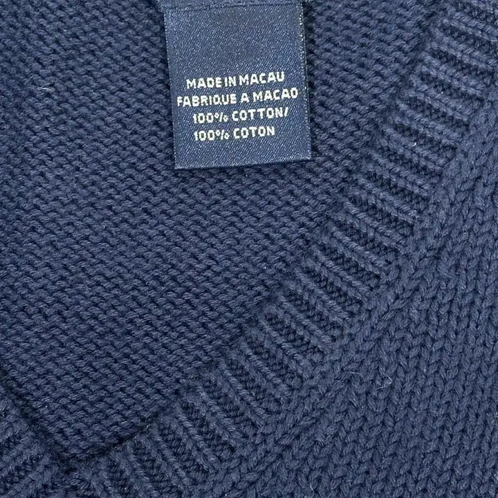 [BUNJANG] Polo Ralph Lauren Navy Knit Vest / 90s 폴로 랄프 로렌 네이비 니트 베스트 조끼 95