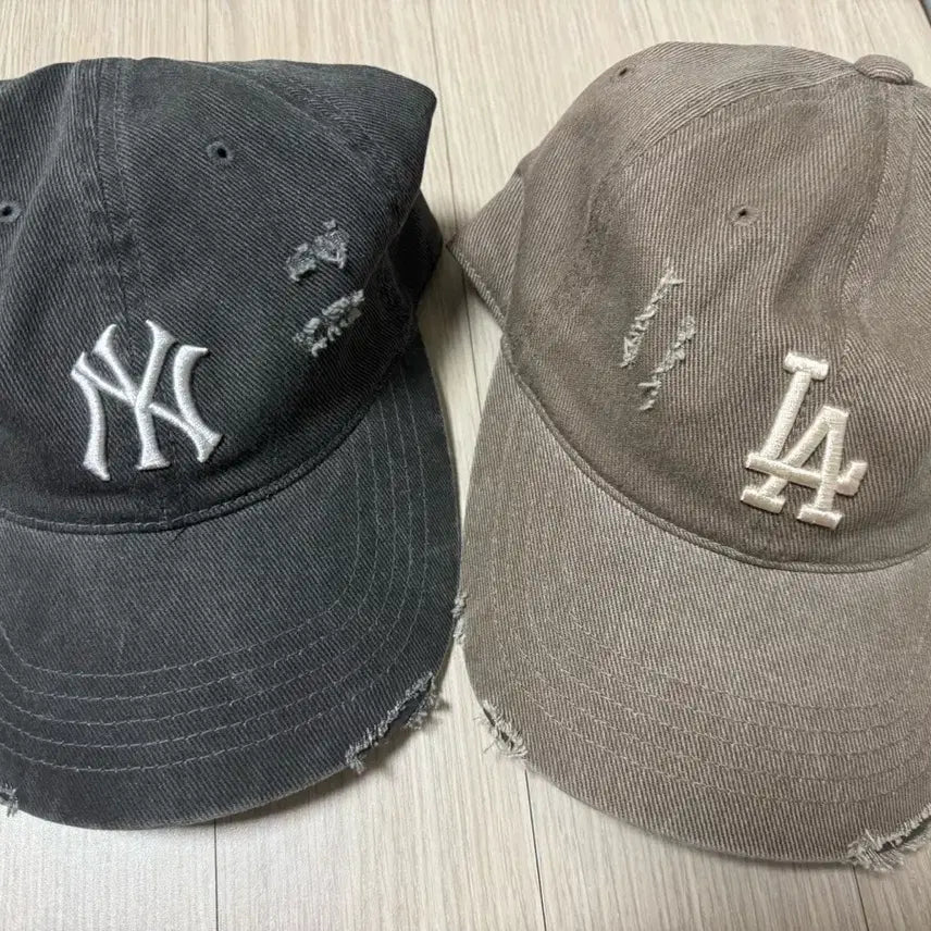 [BUNJANG] MLB New York Yankees &amp; LA Dodgers Vintage Baseball Cap / MLB 뉴욕 양키스 LA 다저스 빈티지 볼캡 새상품급